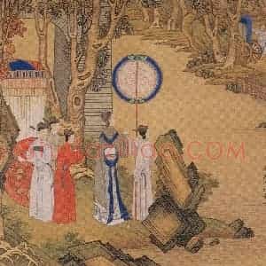 清代 焦秉贞《历朝贤后故事图》国画人物工笔作品图片赏析