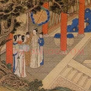 清代 焦秉贞《历朝贤后故事图》国画人物工笔作品图片赏析