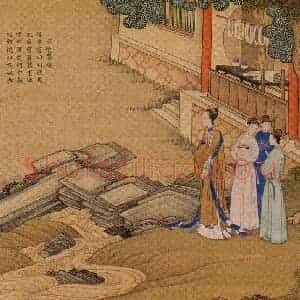 清代 焦秉贞《历朝贤后故事图》国画人物工笔作品图片赏析