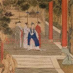 清代 焦秉贞《历朝贤后故事图》国画人物工笔作品图片赏析