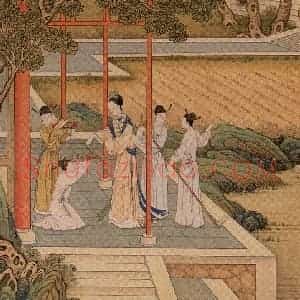 清代 焦秉贞《历朝贤后故事图》国画人物工笔作品图片赏析