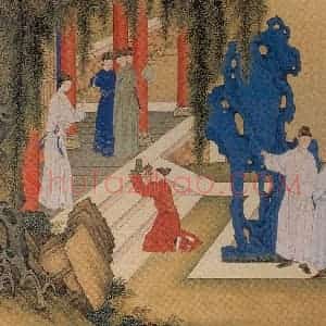 清代 焦秉贞《历朝贤后故事图》国画人物工笔作品图片赏析