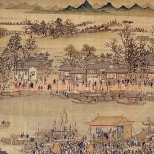 清代 王翚《康熙南巡图》国画综合工笔作品图片赏析