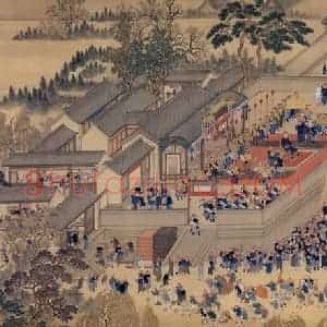 清代 王翚《康熙南巡图》国画综合工笔作品图片赏析