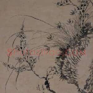 汪士慎春风三友图轴