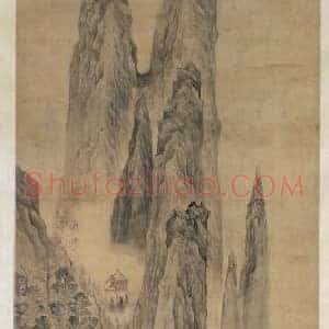 吴彬千岩万壑图轴