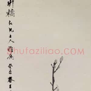 清代 任颐《天竹白鹇图》国画花鸟作品图片赏析