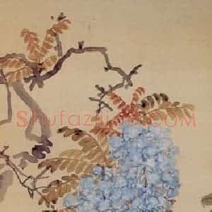 清代 任熊《花卉图屏》国画花鸟作品图片赏析