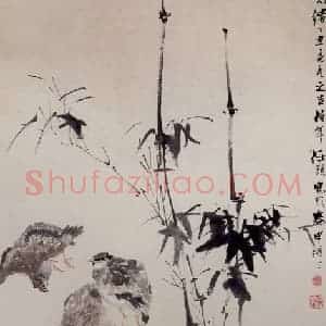 清代 任颐《四季平安图》国画花鸟作品图片赏析