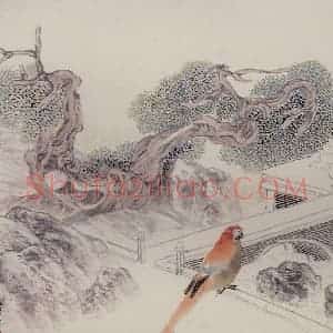 清代 任颐《仕女图册》国画人物作品图片赏析