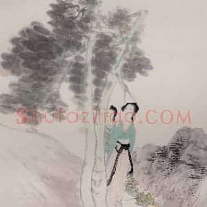 清代 任颐《仕女图册》国画人物作品图片赏析
