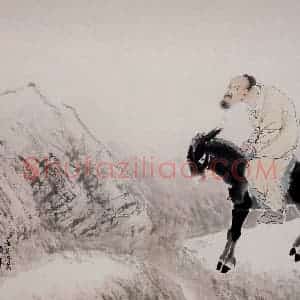 清代 任颐《花鸟人物图册》国画花鸟，人物作品图片赏析
