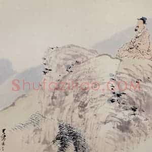 清代 任颐《花鸟人物图册》国画花鸟，人物作品图片赏析