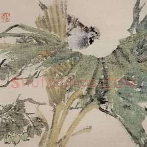 清代 任颐《花鸟图册》国画花鸟作品图片赏析