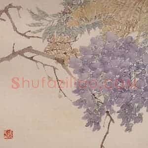 清代 任颐《花鸟图册》国画花鸟作品图片赏析