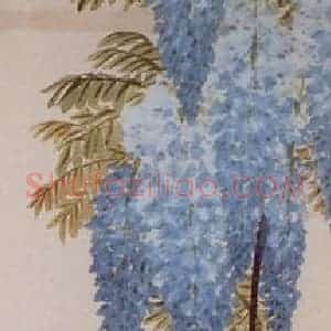 清代 任熊《花卉翎毛图屏》国画花鸟作品图片赏析