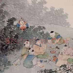 清代 任熊《姚大梅诗意图册》国画综合作品图片赏析
