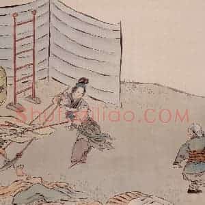 清代 任熊《姚大梅诗意图册》国画综合作品图片赏析