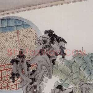 清代 任熊《姚大梅诗意图册》国画综合作品图片赏析