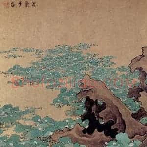 清代 任熊《十万图册》国画山水作品图片赏析