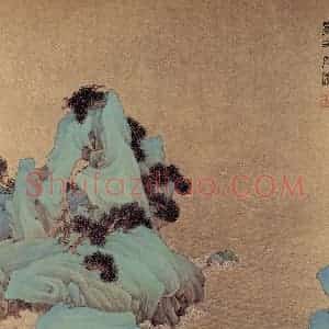清代 任熊《十万图册》国画山水作品图片赏析