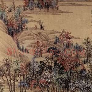 清代 任熊《十万图册》国画山水作品图片赏析
