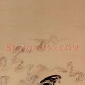 清代 任薰《松菊锦鸡图》国画花鸟作品图片赏析