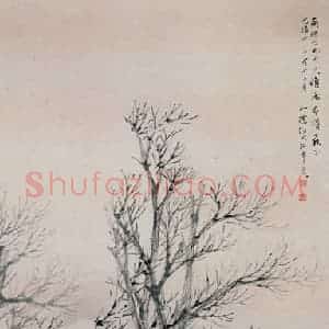 清代 任颐《秋声赋图》国画人物作品图片赏析