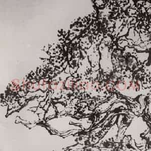 1955年 刘海粟《清奇古怪图卷》国画山水作品图片赏析