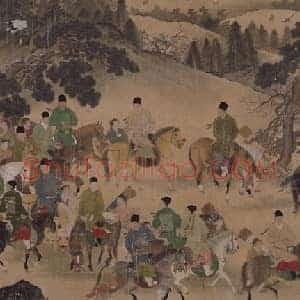 商喜明宣宗行乐图轴