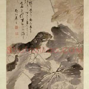 高凤翰荷花图轴