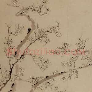 1758年 金农《梅花三绝》国画花鸟作品图片赏析