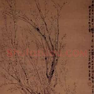 1759年 金农《梅花图》国画花鸟作品图片赏析