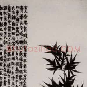 1750年 金农《墨竹图》国画花鸟作品图片赏析