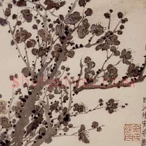 1754年 金农《梅花册》国画花鸟作品图片赏析