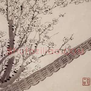 1754年 金农《梅花册》国画花鸟作品图片赏析