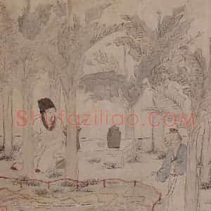 1759年 金农《人物山水册》国画综合写意作品图片赏析