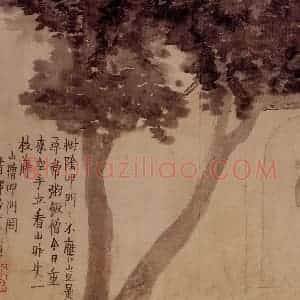 1759年 金农《人物山水册》国画综合写意作品图片赏析