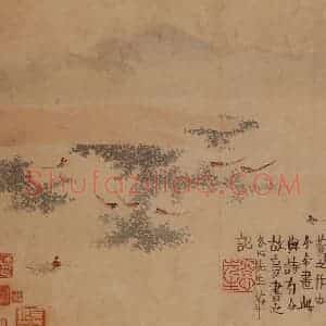 1759年 金农《人物山水册》国画综合写意作品图片赏析