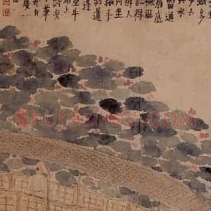 1759年 金农《人物山水册》国画综合写意作品图片赏析