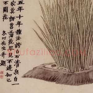 1761年 金农《花卉册》国画花鸟写意作品图片赏析