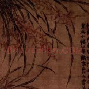 1761年 金农《兰花图》国画花鸟写意作品图片赏析