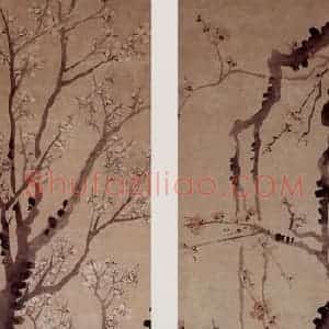 1761年 金农《梅花图》国画花鸟写意作品图片赏析