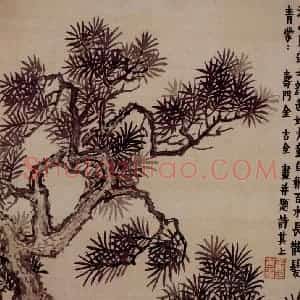 金农《花卉册》国画花鸟写意作品图片赏析