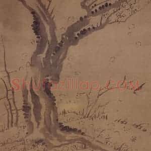 金农《梅竹》国画花鸟写意作品图片赏析