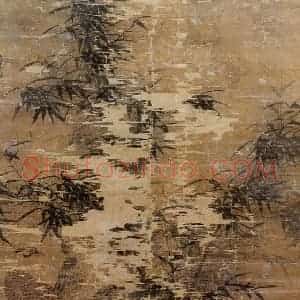 明代 林良《竹雏图》国画花鸟作品图片赏析