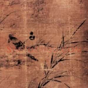 明代 林良《喜鹊芦雁图》国画花鸟作品图片赏析