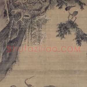 明代 吕纪《三鸶图》国画花鸟作品图片赏析