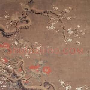 明代 吕纪《梅竹山禽图》国画花鸟作品图片赏析