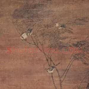 明代 吕纪《花鸟图》国画花鸟作品图片赏析